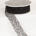 thumbnail image 2 of The Ribbon People Shimmering Black Glittered Web Craft Ribbon 1.5" x 54 Yards, 2 of 2