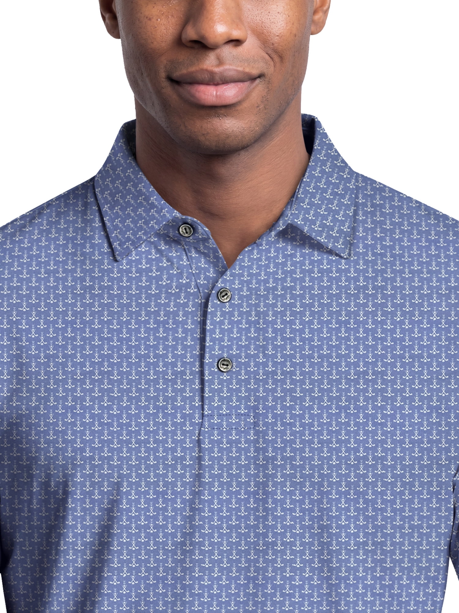 Ben Hogan Performance Men's & Big Men's Golf Club Print Short Sleeve Polo Shirt, up to 5XB