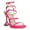 Hot Pink, variant on Women Sexy Open Round Toe Strappy Gladiator Sandals Buckle Spool Chunky High Heels Elegant Dressy Prom Sandals Size 10 Green