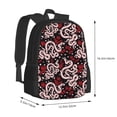 thumbnail image 2 of Balery Snake And Rose Backpack for Men and Women - Durable 600D Oxford Cloth -Large Capacity, Water-Resistant School, Travel, and Hiking Bag, 2 of 9