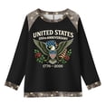 thumbnail image 6 of Womens Work Shirts,Women's United States 250th Anniversary Pullover, Long Sleeve Printed Round Neck Sweatshirt, Ultra-Soft Material, Holiday Gathering, US Founding Year Anniversary Fashion Top, 6 of 8