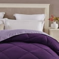 thumbnail image 4 of Seward Park Reversible Comforter Lightweight Microfiber Fill Cooling Summer Full/Queen Size Plum/Purple, 4 of 6