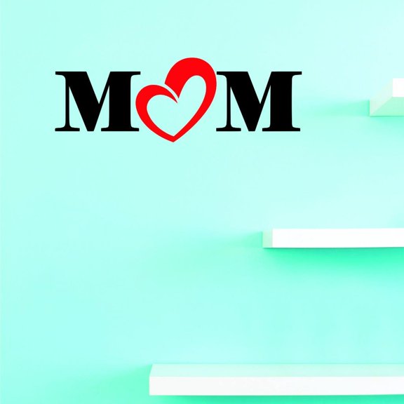 Custom Decals Mom Wall Art Size: 16 X 40 Inches Color: Multi