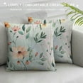 thumbnail image 3 of Shiartex Spring Pillow Covers , Watercolor Sage Green Flower Decorative Throw Pillows FarmhouseFloral Pillow Case for Sofa Bedroom Living Room Indoor Outdoor, 3 of 5
