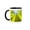 Black/White, variant on 3drose, Washington, Seattle, Central Library, Escalator - Us48 Rca0031 - Rob Casey, 11oz Two-tone Green Mug