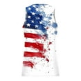 thumbnail image 5 of Cmfcve Men's 4th of July Tank Top Printed Round Neck Sleeveless Tees Summer Breathable Beach Tank Top, 5 of 5