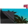 thumbnail image 3 of Coolnut Mailbox Covers, Magnetic Standard Size Silhouette of Palm Tree Seasonal Mail Wraps for Home Outdoor Decor, 20.7"x18.03", 3 of 5