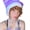 Blue and white, variant on Girl Y2K-theme Party Hat Knitted Hat Hat Thicken Devil Hat Striped Hat with Star Photo