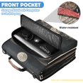 thumbnail image 6 of Mushroom-moth Printed Zipper Binder with Handle&Shoulder Strap 2 inch 3 Ring 500+300 Sheet Capacity File Folder Organizer, 6 of 8