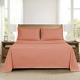 thumbnail image 3 of Mainstays Super Soft Brushed Microfiber Bed Sheet Set, Clay Terracotta Dream, King, 4 Piece, 3 of 13