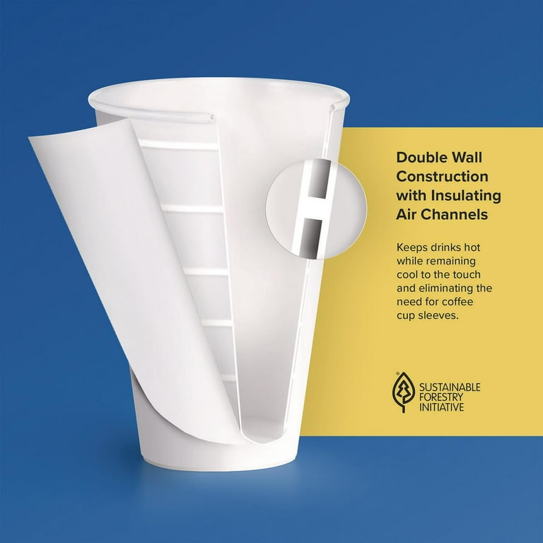 Solo ThermoGuard 8 oz Double Walled Paper Hot Cups - 40 / Bag - Multi - Paper, Polyethylene - Hot Drink, Beverage Solo ThermoGuard 8 oz Double Walled Paper Hot Cups - 40 / Bag - Multi - Paper, Polyethylene - Hot Drink, Beverage