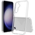 thumbnail image 1 of WWS-Shockproof Conçu Compatible avec Samsung Galaxy S23 FE Étui, Dos en Acrylique Dur Transparent + Pare-Chocs en TPU Souple [Résistant aux Rayures] [Protection de l'Objectif] [Pare-Chocs de Coussin d'Air] Couverture 6.4 Pouces - Clair, 1 of 4
