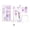 🥝 Purple_New#655, variant on Stationery Set Essentials Kit - Pens, Highlighter,Tape, Eraser, Pencil, Notes, Keychain, Pencil Case • Portable Office Supplies, Gift Ready