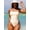 Beige, variant on Women's Backless One-Piece Swimsuit with Lace-Up Side Detail