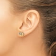 thumbnail image 3 of Quality Gold EM5501-001-YA 14K with White Rhodium Diamond Circles Post Earrings, 3 of 4