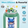 thumbnail image 3 of Panti Portable Blender, Cordless,18oz. USB-C Rechargeable Personal Blender for Shakes & Smoothies, BPA Free, Cover with Handle,USB-C Rechargeable, Green, 3 of 11