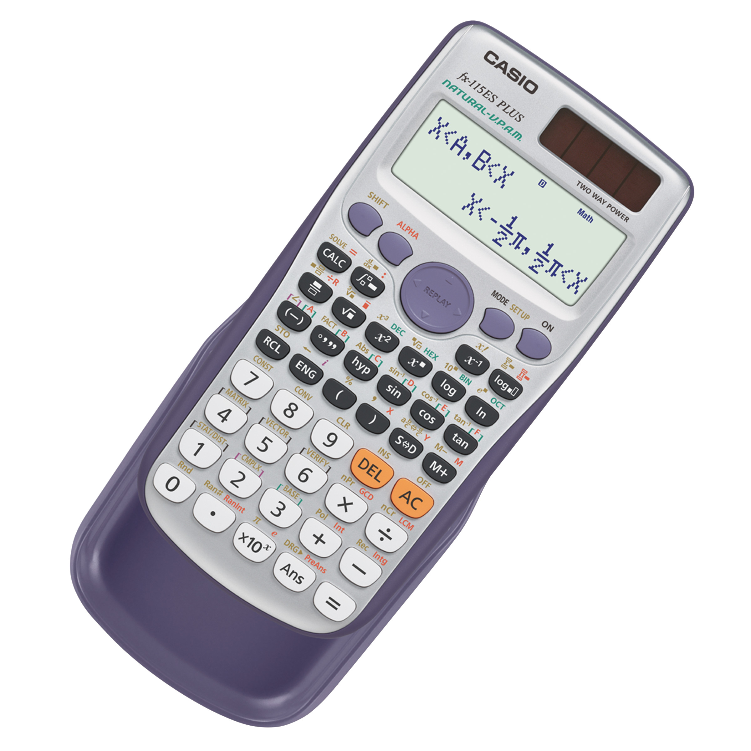 Casio FX115ESPLUS Scientific Calculator, Natural Textbook Display, Silver - image 2 of 6