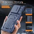 thumbnail image 5 of Case suitable for Motorola Moto Edge 60 Pro / Moto Edge 2025, anti-slip and scratch-resistant, shockproof and drop-resistant, built-in stand, sliding lens protective cover, military-grade protection, 5 of 7