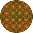 thumbnail image 1 of Ahgly Company Machine Washable Indoor Round Transitional Tomato Red Area Rugs, 4' Round, 1 of 7