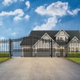 thumbnail image 2 of ALEKO London Stye Driveway Gates Steel Gate 18 ft and Pedestrian Gate, 2 of 12