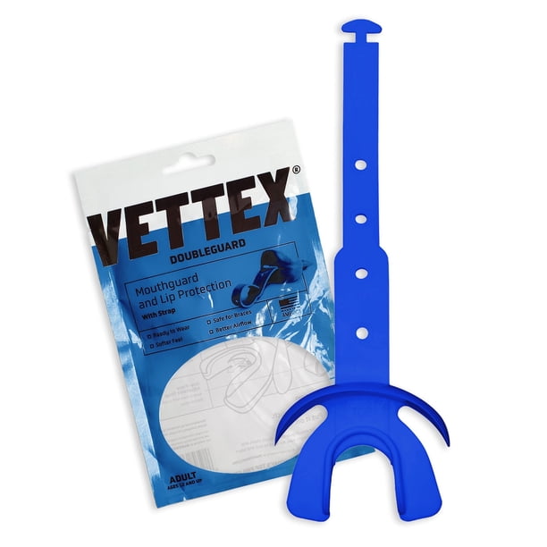 Markwort Vettex Protector Bucal Doubleguard para Fútbol - Adulto, Color Real
