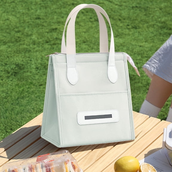 Kugisaki Insulated Lunch Bag, Small Exquisite Leakproof Waterproof Lunch Tote Bag, Insulated Cooler Lunch Container for School Office Travel
