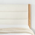 thumbnail image 5 of CHITA King Size Upholstered Platform Bed Frame with Headboard Boucle Fabric Style,Cream, 5 of 14