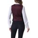 thumbnail image 3 of INSPIRE CHIC Chaleco Vintage para Mujeres, Chaleco de Trabajo Elegante con Botones a Cuadros, S Rojo, 3 of 6