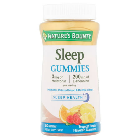 Sleep Tropical Punch Flavored Gummies, 60 count (Best Cbd Gummies Review)