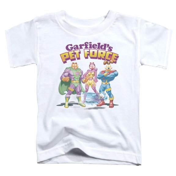 Garfield Heroes Await S/S Toddler T-Shirt White