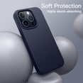 thumbnail image 4 of JETech Silicone Case for iPhone 15 Pro 6.1-Inch, Silky-Soft Touch Full-Body Protective Phone Case, Shockproof Cover (Blue), 4 of 6