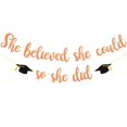 thumbnail image 1 of Banner decorativo de graduación She Believed She Could, 1 of 7
