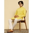 thumbnail image 6 of SKAVIJ Kurta Pajama Set for Men Cotton 2 Piece Top Bottom Traditional Indian Dress Gold XL, 6 of 11
