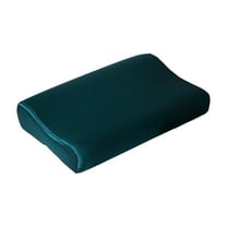 Guanhe Replacement Pillow Case for Contour Pillow, Cloth Pillow Cover for Memory Foam Neck Pillow, Soft Cotton Pillow Protector for Neck Cervical Pillow(Green)