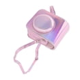 thumbnail image 1 of Bolsa de cuero de PU para cámara, funda protectora de cuero de PU de moda para cámara, funda protectora para cámara con correa para el hombro, claridad notable, 1 of 12