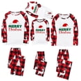 thumbnail image 1 of Penkiiy Pyjamas de Noël pour la Famille Ensemble de Pyjamas Assortis, Pyjamas de Noël à Carreaux Rouges avec Rennes pour Femmes Hommes Enfants Rouge G, 1 of 5