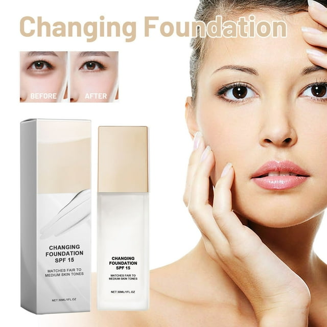 Fiudx Base Maquillaje Líquida, Corrector Tono Uniforme, Corrector Hidratante, Crema de Acabado Natural, Uso Diario para Ocasiones Especiales, Apto para Todo Tipo de Piel, Capacidad 30 Ml