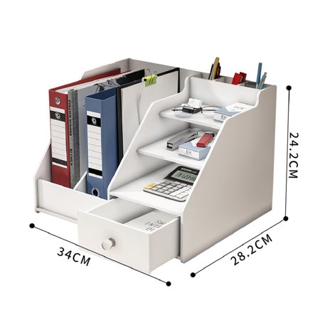 Support De Livre De Livre Organisateur De Bureau Rangement Pour Papeterie Etagere Rack Rangement Pour Bureau De Fichiers Artefact Multi Couche De Grande Capacite Etagere Pour Papeterie De Bureau Walmart Canada