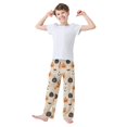 thumbnail image 2 of FORMRS Boys Pajama Pants with Pockets Size 11-12Y Kids Lounge Sleep Bottoms, Beige Halloween Pumpkin, 2 of 8