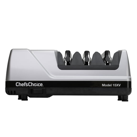 Chef's Choice Model 15XV 15-Degree, 3-Stage Electric Knife Sharpener, Platinum