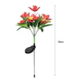 thumbnail image 3 of Lámpara 2x LED Solar Jardín Orquídea Luz Impermeable Paisaje Valla Decoración (Rojo) Ehuebsd Para estrenar, 3 of 8