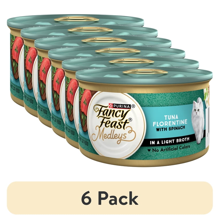 Fancy Feast Medleys Tuna Florentine Wet Cat Food, 6-Pack photo 1