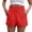 Orange, variant on Minjewel Easy Fit Womens Shorts with Side Pockets and Drawstring Waist 5 Inch Inseam Lightweight Casual for Daily Wear,Army Green L