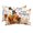 White, Orange, variant on Turkey Thanksgiving Outdoor Pillows for Chaise Lounge Chair Waterproof Lumbar Pillows with Insert&Adjustable Strap Beach Headrest Pillow Fall Rustic Pumpkins Branches Leaves Pool Pillow 11"x16"
