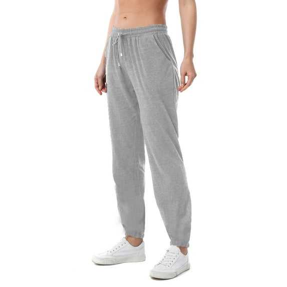 MintLimit Women's Sweatpants Solid High Waist Joggers Yoga Cotton Lounge Drawstring Pajamas Pants Elastic Bottom with Pockets
