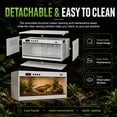 thumbnail image 5 of Large Reptile Terrarium 39x16x16 Inches, Tempered Glass Reptile Enclosure, Ventilated Habitat for Tortoises Ball Pythons(Single Temperature Control), 5 of 10