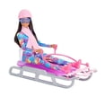 thumbnail image 3 of Barbie Winter Sports Brunette You Can Be Anything Doll with Sled, 3 of 3