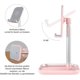 thumbnail image 4 of Soporte para teléfono móvil, soporte de mesa ajustable para teléfono móvil, soporte para tableta de aluminio con ángulo de altura ajustable compatible con teléfono inteligente, 4 of 8