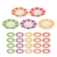 thumbnail image 1 of GOOHOCHY 50 platos de papel desechables con forma de flor para fiestas, picnics, 1 of 8