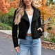 thumbnail image 1 of Chaquetas y abrigos casuales de manga larga sin capucha para mujer, de moda, de colores, con cremallera y bolsillo, chaqueta de gamuza, chaqueta de poliéster para mujer., 1 of 6
